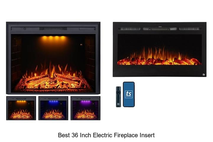 best 36 inch electric fireplace insert