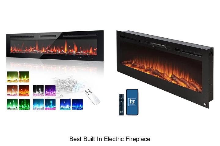 best built in electric fireplace