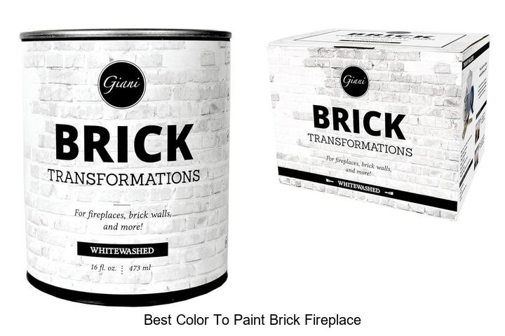 best color to paint brick fireplace