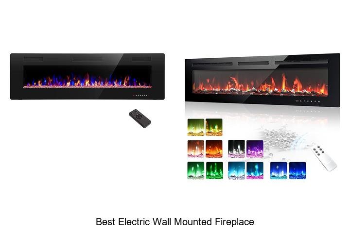 best electric wall mounted fireplace