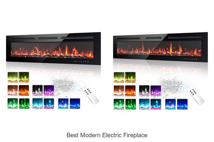 best modern electric fireplace