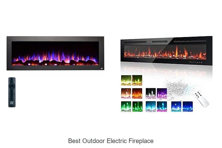 best outdoor electric fireplace