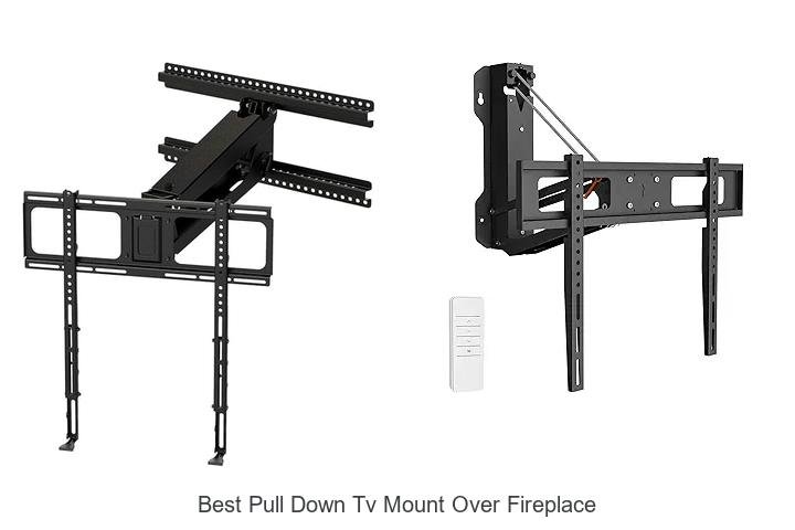best pull down tv mount over fireplace